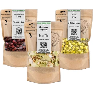 Tunalı Lokman Hekim Tilya Kürü Ihlamur(30 Gr),a ltınotu(20 GR),KUŞBURNU(150 Gr)
