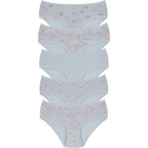 New Lilla 18006-8 Kadın 5'li Flowers Bato Külot Paketi
