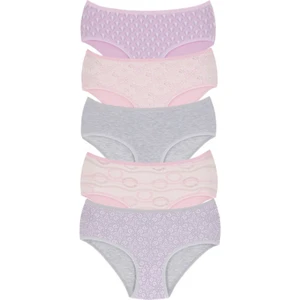New Lilla 18006-3 Kadın 5'li Pinks Bato Külot Paketi