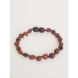 Kehribar Sarayı Damla Kehribar Mat Vişne Renk Çocuk Bileklik