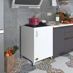 Kenzlife ocak dolabı kamuran byz 85*60*56 hazır mutfak ankastre gömme ocak için arkalıksız