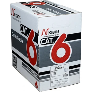 Cat6, 305M, 23AWG (0,58MM), Utp, %100 Bakır Kablo (Gri)