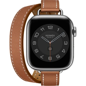 Hermes Kordon Double Attelage Apple Watch 38/40/41MM ve s10 42mm  Uyumlu ( Logolu)