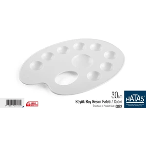 Büyük Boy Resim Paleti (Godeli) 30 Cm.