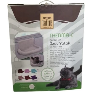 Petek Askılı Havuzlu Kedi Yatağı Krem 65X45 cm