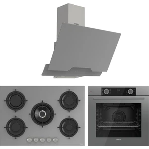 Fryart Rs Serisi Gri Ankastre Cam Set (D065 + RS038 + XE63CPR)