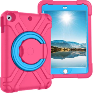 Xfashion iPad 10.2 (2020) Için Tablet Kılıfı - Pembe / Mavi (Yurt Dışından)