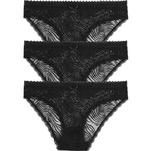 3 Lü Dantelli Slip Külot