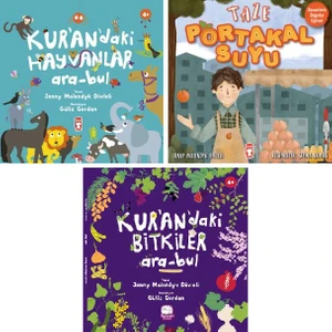 Jenny Molendyk Divleli 3 Kitap Set / Kuran'daki Hayvanlar Ara-Bul - Bitkiler Ara-Bul - Taze Portakal Suyu