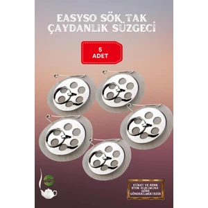Eva 5 Adet Çaydanlık Içi Süzgeç Demlik Içi Çay Süzgeçi