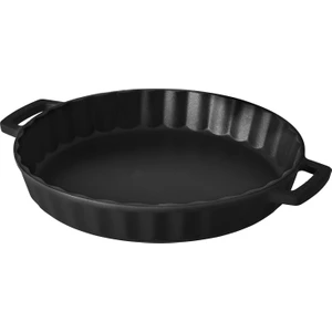 Döküm Yuvarlak Tepsi. Çap 30CM. - Siyah