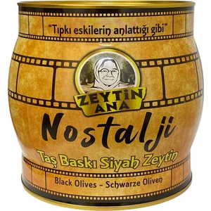Zeytin Ana 2 kg Nostalji Taş Baskı Siyah Zeytin