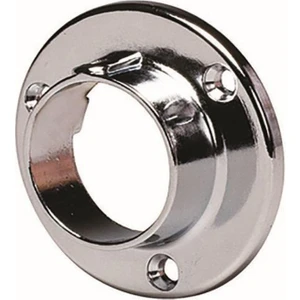 Gardrop Askı Borusu  Için Yan Panele Monte Yuvarlak Flanş 26MM, Parlak Krom Renk 2 Adet