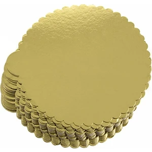 Pasta Market Can Altlık 5 Adet Dekoratif Pasta Altlığı Yuvarlak Gold 28CM