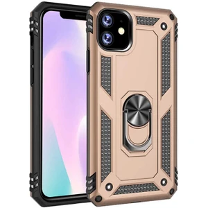 Kip GSM Apple iPhone 11 Kılıf Zore Vega Tank  Sert  Yüzüklü Standlı Zırh Koruma Kapak
