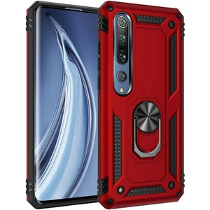 Kip GSM Xiaomi Mi 10 Kılıf Zore Vega Tank  Sert  Yüzüklü Standlı Zırh Koruma Kapak