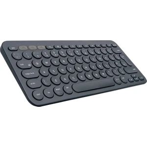 Tablet Telefon Bilgisayar Için Yuvarlak Tuşlu Bluetooth Kablosuz Klavye Android Ios Windows Uyumlu - AL3048 Siyah