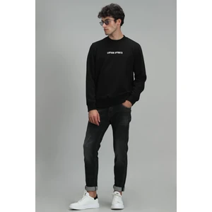 Star Erkek Sweatshirt Siyah