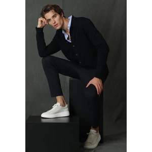 Fast Spor Erkek Chino Pantolon Slim Fit Lacivert