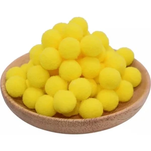 Yumuşak Keçe Peluş Ponpon 2 cm 50 Adet