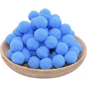 Yumuşak Keçe Peluş Ponpon 2 cm 50 Adet