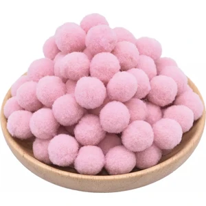 Yumuşak Keçe Peluş Ponpon 2 cm 50 Adet
