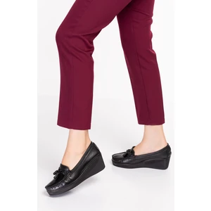 ARTI-ARTI014-14505 Hakiki Deri Ortopedik Kadın Platform Topuk Ayakkabı