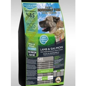 Kuzu Etli & Somonlu Yetişkin Ultra Premium Köpek Maması 15 kg