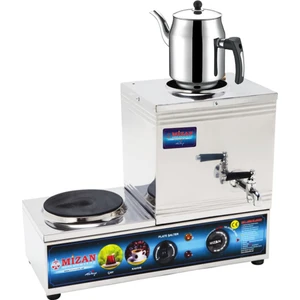 15 Lik Elektrikli 10 Litre 1 Demlikli Çay Kazanı Hediyeli