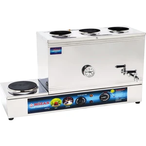 60 Lık Elektrikli 40 Litre 3 Demlikli Çay Kazanı Çay Ocağı