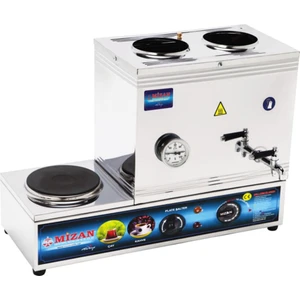 40 Lık Elektrikli 30 Litre 2 Demlikli Çay Kazanı Çay Ocağı