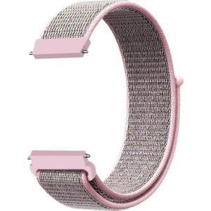 Samsung Gear Sport Uyumlu Dokuma Pimli Kordon Kum Pembe