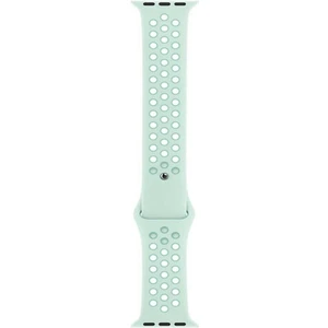 Apple Watch Series (Tüm Seriler) 38-40-41 mm Uyumlu Delikli Silikon Kordon Deniz Mavisi Teal Tint (S)