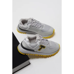 Tonny Black Unisex Gri Kaymaz Eva Taban Süet Sneaker