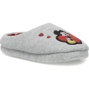 Mickey Mouse 603102.Z2PR Gri Kadın Panduf