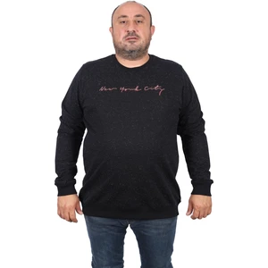 Büyük Beden Sweat New York City 22704-SIYAH