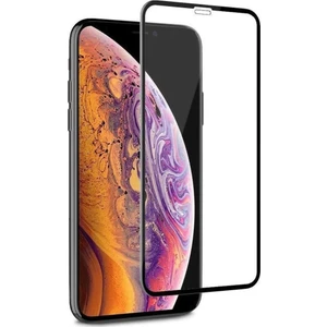 Apple Iphone 11 Için Kenarı Kırılmaya Dayanıklı 5d Cam Ekran Koruyucu Siyah