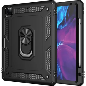 Apple Ipad Pro 12.9 2021 Kılıf Ultra Korumalı Çift Katmanlı Yüzüklü Standlı Vega Kapak