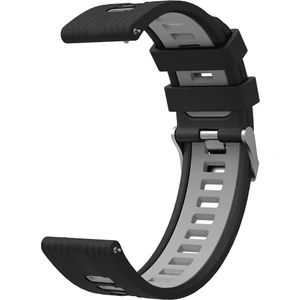 Samsung Galaxy Watch 4 Classic 46 mm (20 Mm) Için 2 Renkli Kademeli Silikon Kordon-Kayış Krd-55