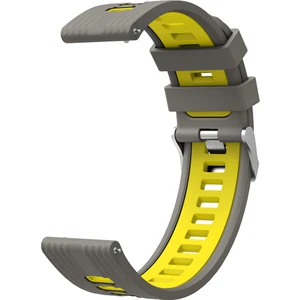 Samsung Galaxy Watch 4 Classic 46 mm (20 Mm) Için 2 Renkli Kademeli Silikon Kordon-Kayış Krd-55