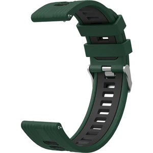 Samsung Galaxy Watch 4 Classic 46 mm (20 Mm) Için 2 Renkli Kademeli Silikon Kordon-Kayış Krd-55