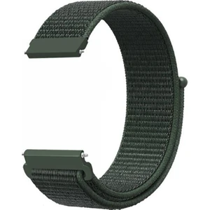 Samsung Galaxy Watch Active 2 (20MM) Için Kumaş Desenli Çırtçırlı Kayış-Kordon