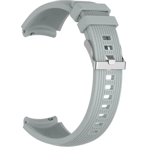 Samsung Galaxy Watch 46MM (22MM) Için Çizgili Silikon Kayış-Kordon