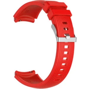 Samsung Galaxy Watch 46MM (22MM) Için Çizgili Silikon Kayış-Kordon