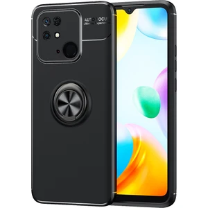 Xiaomi Redmi 10C Kılıf Yüzüklü Manyetik Ravel Silikon