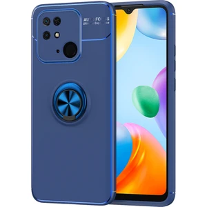 Xiaomi Redmi 10C Kılıf Yüzüklü Manyetik Ravel Silikon