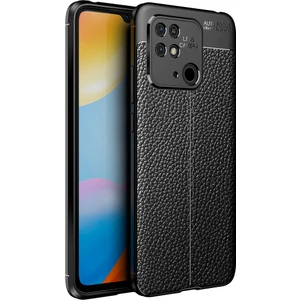 Xiaomi Redmi 10C Kılıf Deri Desenli Lux Niss Silikon