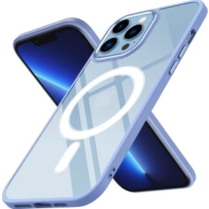 Apple iPhone 12 Pro Max Kılıf Parlak Kamera Korumalı Renkli Kenarlı Magsafeli Krom Kapak
