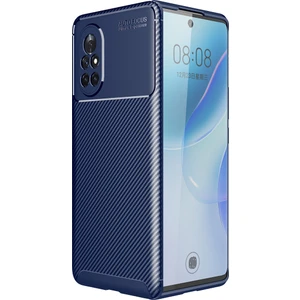 Huawei Nova 8i Kılıf Karbon Desenli Lux Negro Silikon