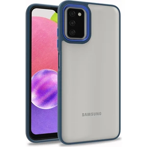 Samsung Galaxy A03S Kılıf Silikon Kenarlı Arkası Şeffaf Renkli Sert Flora Kapak